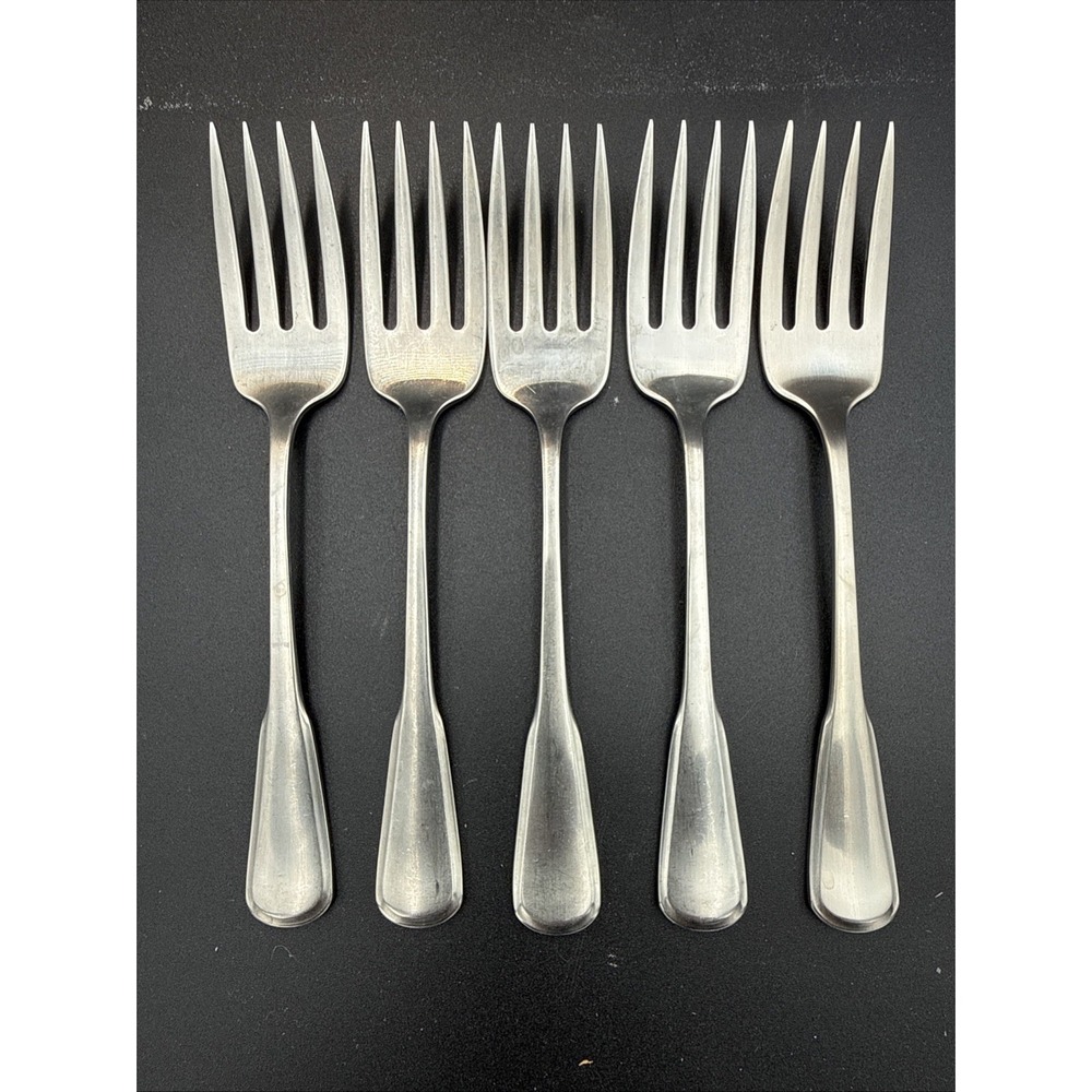 Oneida Stainless 5 Salad Fork Yorktowne SSS 6 1/4 Flatware Traditional